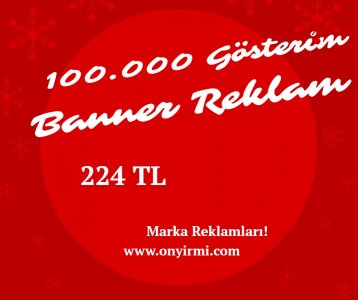 Banner Reklam 100.000 Gösterim